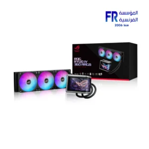 ASUS ROG Ryuo IV 360 ARGB 6.67 Inch AMOLED Display Asetek Gen8 V2 Pump Daisy Chained Fans Black Liquid CPU Cooler