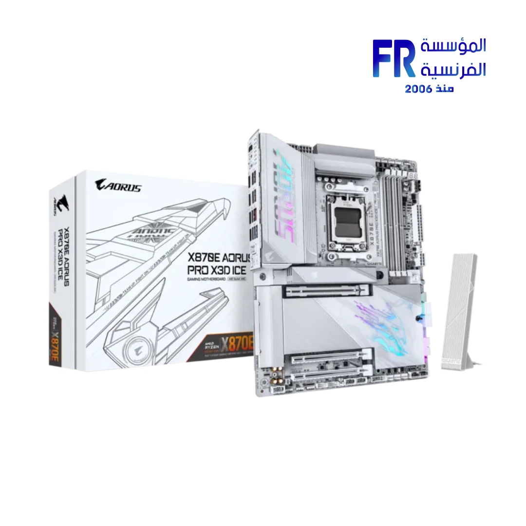 Gigabyte X870E Aorus Pro X3D Ice WiFi 7 Motherboard