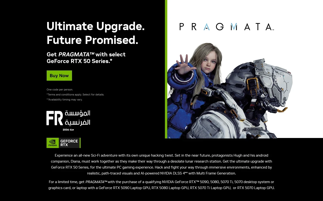 Pragmata Bundle for GeForce RTX Graphics Cards | Alfrensia