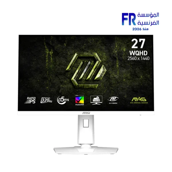MSI 320Hz White Gaming Monitor MAG 274QRFW X32 | Alfrensia