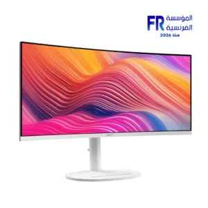 Msi Modern MD342CQPW 34 Inch UWQHD 3440x1440 120Hz VA 1500R 1ms MPRT 98W PD TYPE-C Speakers White Monitor