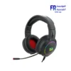Redragon Mento H270-RGB black wired gaming headset with 50 mm drivers and RGB earcup lighting