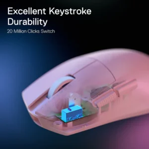 Redragon K1ng M724 Pink wired gaming mouse, up to 12400 DPI, image view 4, product code 6950376722003