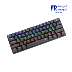 T-Dagger Arena TGK321 60 Percent Brown Switch Rainbow Black Wired Mechanical Keyboard