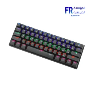 T-Dagger Arena TGK321 60 Percent Brown Switch Rainbow Black Wired Mechanical Keyboard