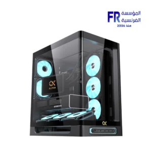 Xigamtek Heaven 8 Fan Argb Pwm E ATX Support BTF MB Type C Single Piece Curved Tempered Glass Mid Tower Case