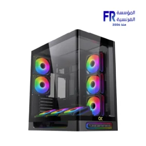 Xigamtek Heaven 8 Fan Argb Pwm E ATX Support BTF MB Type C Single Piece Curved Tempered Glass Mid Tower Case