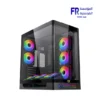 Xigamtek Heaven 8 Fan Argb Pwm E ATX Support BTF MB Type C Single Piece Curved Tempered Glass Mid Tower Case