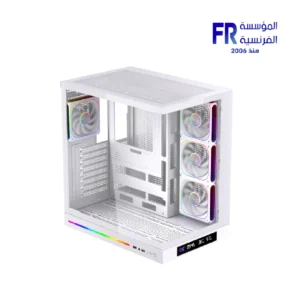 Alternative view of Xigmatek Cloud DGT Arctic Digital LCD 4 Fan Argb PWM BTF White Mid Tower Case