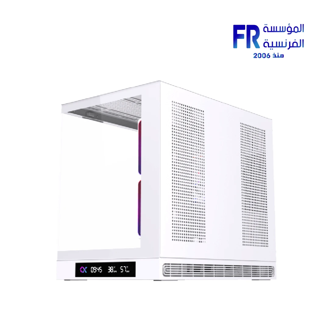 Xigmatek Cloud M DGT 3AF Arctic Digital LCD 3 Fan Argb PWM BTF White Micro Tower Case - الصورة 4