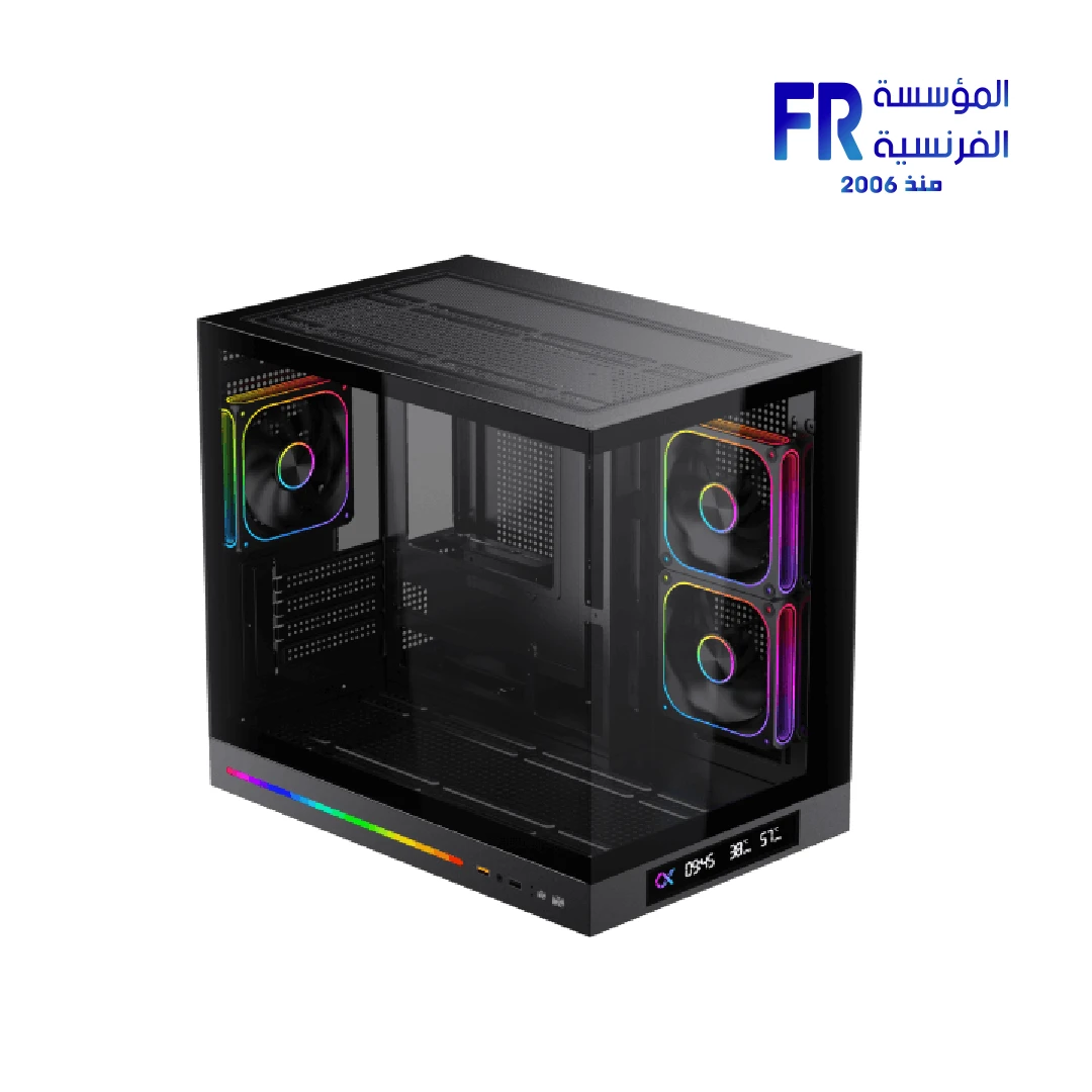 Xigmatek Cloud M DGT 3AF Digital LCD 3 Fan Argb PWM BTF Micro Tower Case - الصورة 3