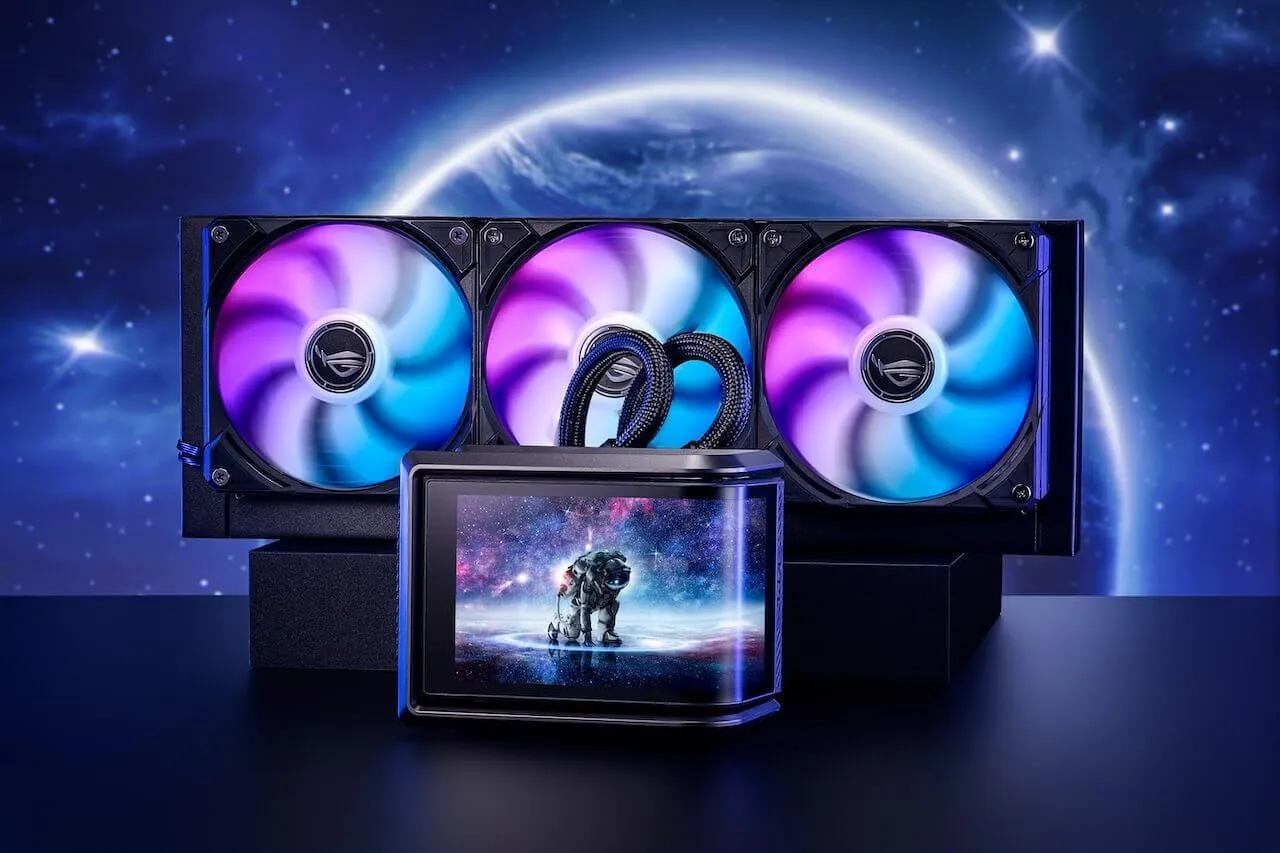 Powerful ROG Ryuo IV 360 radiator fans
