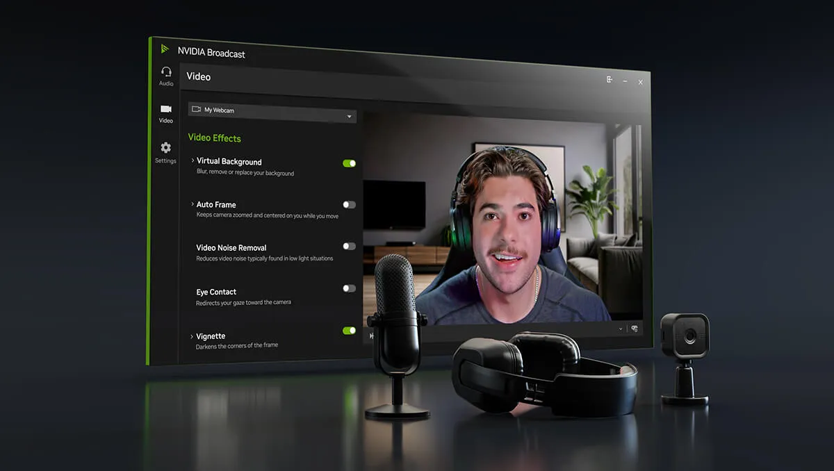 NVIDIA Broadcast AI App