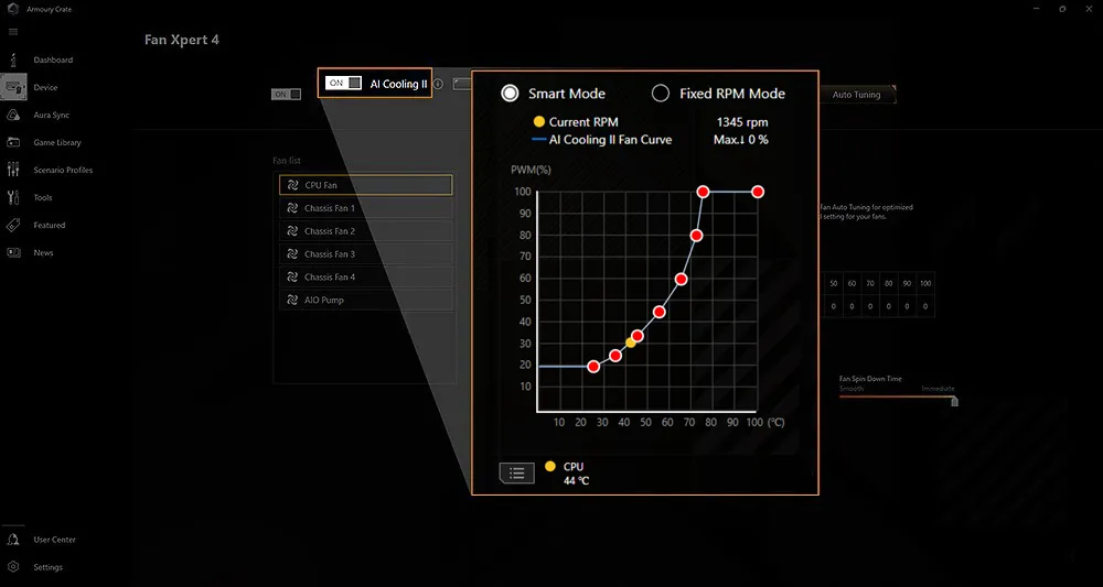 AI Cooling II for TUF Gaming X870E Plus WiFi