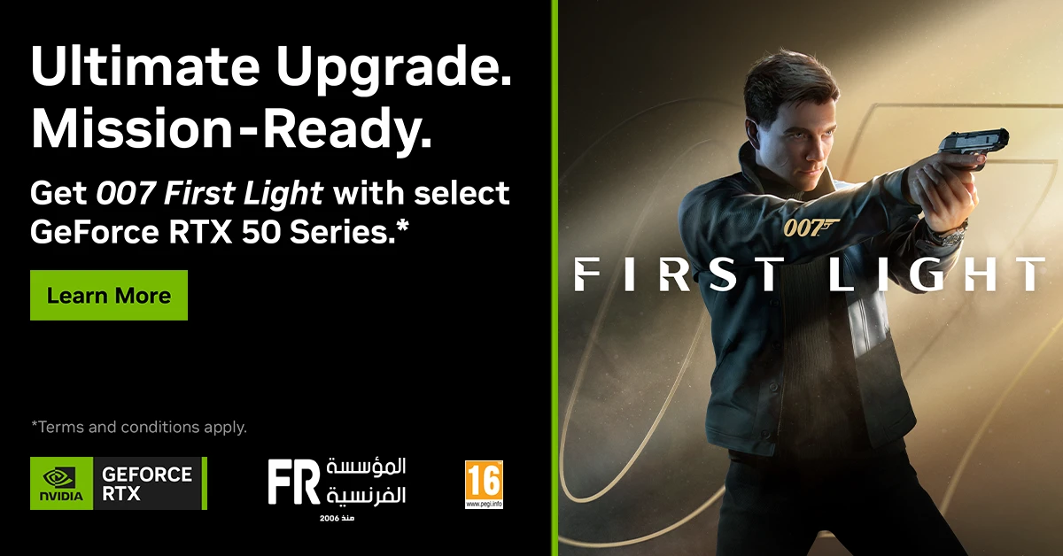 007 First Light RTX Bundle NVIDIA GeForce RTX 50 Series Alfrensia Egypt