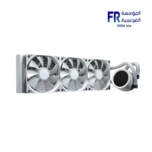 Alternative view of Aerocool Abyss L360R Digi 360mm Argb Temp Display White Cpu Liquid Cooler