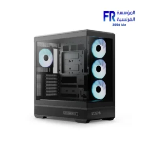 Aerocool P500B Digi Atx Dot-Pixel Display Black Mid Tower Case