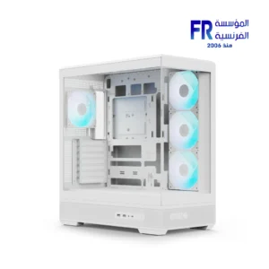 Aerocool P500B Digi Atx Dot-Pixel Display White Mid Tower Case