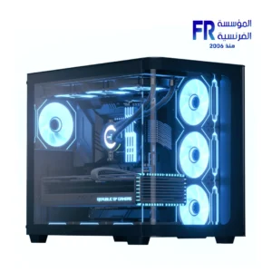 Aerocool P500C Evo Atx Curved Glass Dual Chamber White Mid Tower Case