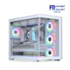 Aerocool P500C Evo Atx Curved Glass Dual Chamber White Mid Tower Case