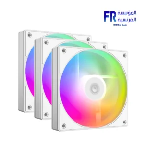 ID-COOLING White Fans AS-120-ARGB-W TRIO 3-Pack White Build