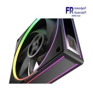 Alternative view of ID-COOLING MF-1230-ARGB-K TRIO ARGB PWM Dual Ball Bearing Magnetic Connection 30mm Thickened Frame 7 Blade 3 Fans