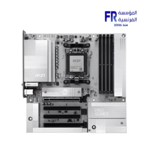 Alternative view of MSI PRO B850M-A WIFI PZ Back-Connect 5G LAN Socket AM5 Motherboard