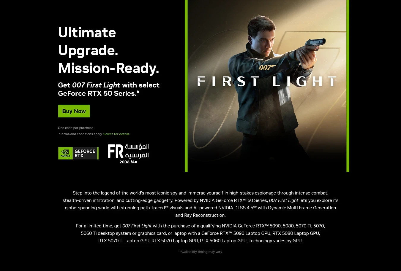 007 First Light RTX Bundle Hero Visual