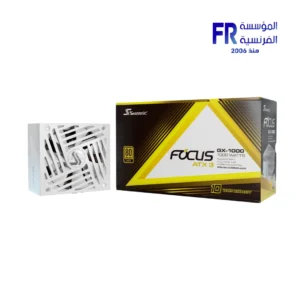 Seasonic Focus GX-1000 ATX3 1000W Atx 3.1 80 Plus Gold Fully Modular Hybrid Fan White Power Supply