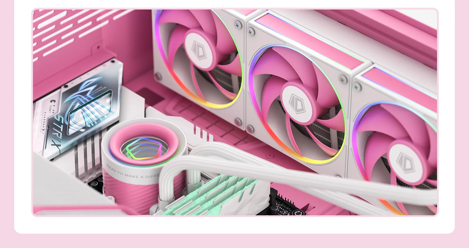 ID-COOLING FX360 INF PINK Professional Installation and Chassis Integration
