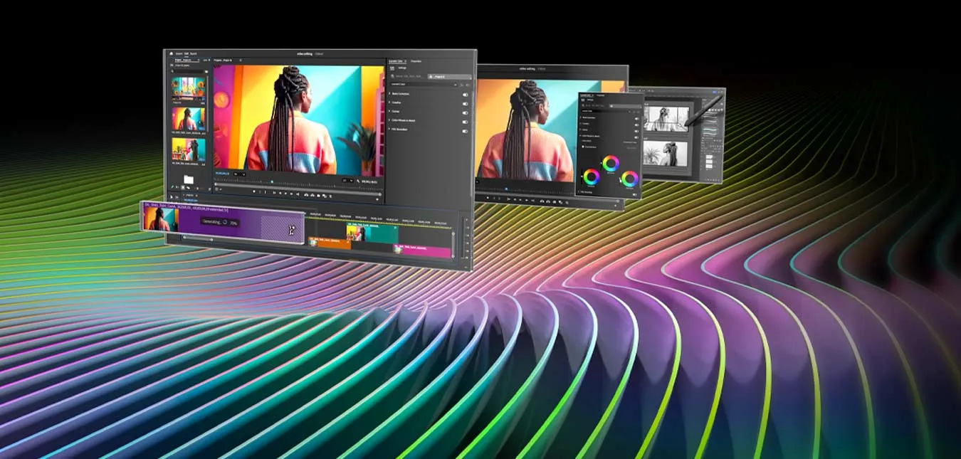 NVIDIA Studio creator application acceleration on MSI GeForce RTX 5050 8G GAMING OC