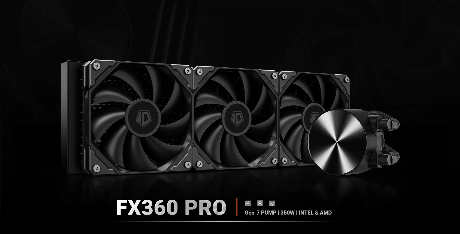 ID-COOLING FX360 PRO Gen 7 Pump AIO Liquid CPU Cooler Hero Visual