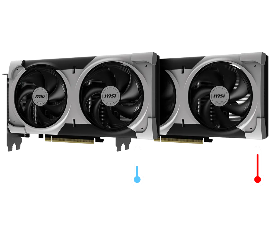 MSI Zero Frozr silent smart thermal fan operation curves