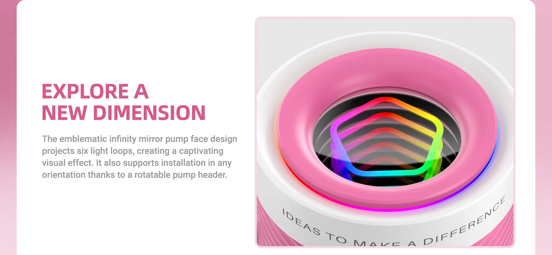 ID-COOLING FX360 INF PINK Gen 7 Pump Internal Mechanical Architecture