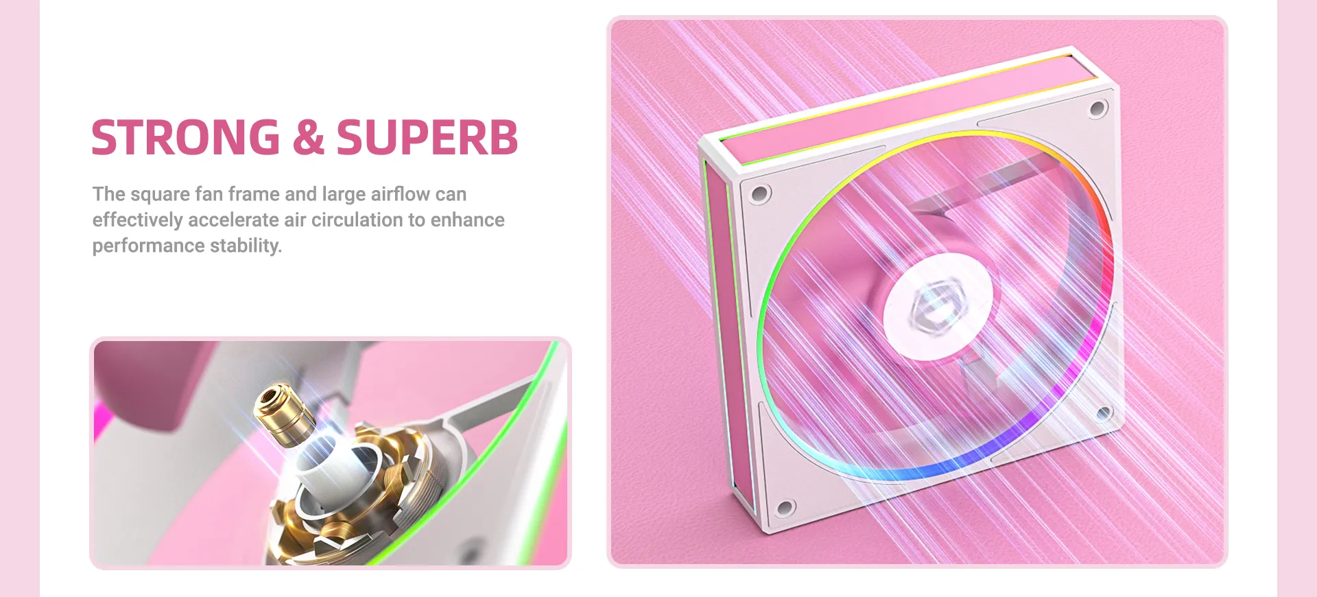 ID-COOLING FX360 INF PINK AF-127-PINK FDB Bearing PWM Fans Performance