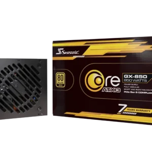 Seasonic CORE GX-850 ATX 3.1 850W black power supply shown with its retail box