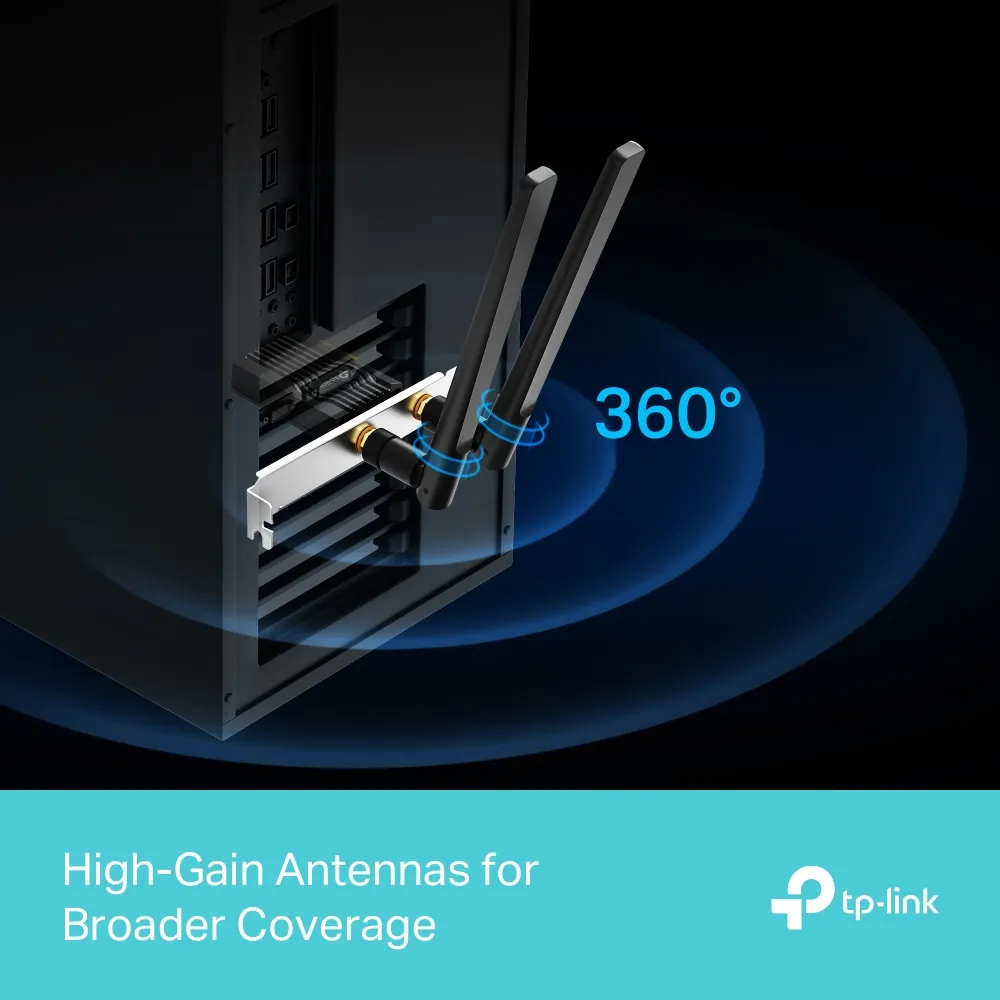 Wi-Fi 6 AX3000 dual-band speeds up to 2402 Mbps