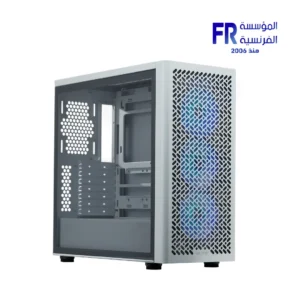 Cooler Master Elite 502 White Mid Tower Mesh PC Case with ARGB Fans