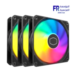 Cooler Master MasterFan MF120 Lite ARGB 120mm Black 3-Pack PWM Case Fans