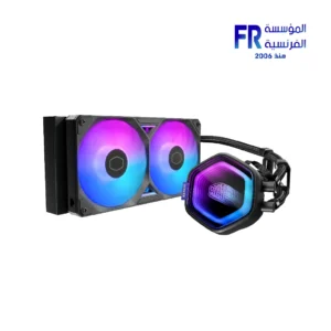 Alternative view of Cooler Master Masterliquid Atmos II Vrm 240mm Argb Black Aio Liquid Cpu Cooler
