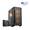 Cougar Uniface RGB Mesh TG Black Mid Tower Case with Atlas 750W PSU