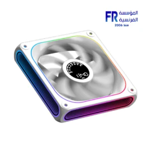 Alternative view of Xigmatek Aero DGT 120 Arctic Digital LCD 1 Fan ARGB and PWM Infinity Ring Four Side 120mm Standard Fan Blade
