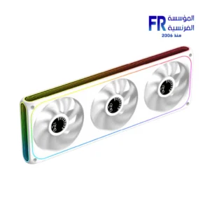 Alternative view of Xigmatek Aero DGT 360 Arctic Digital LCD 3 Fan ARGB and PWM Infinity Ring Four Side 360mm Standard Fan Blade