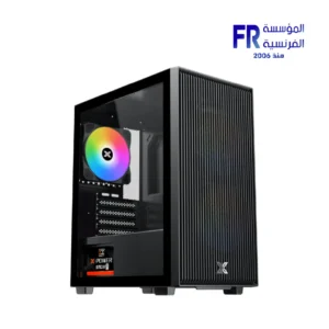 Xigmatek Amun Micro ATX Black Gaming Case with 3 ARGB Fans and 650W PSU