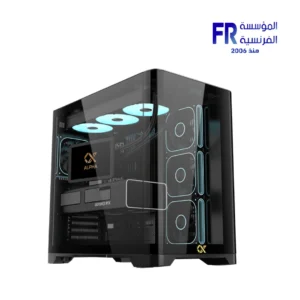 Xigmatek Crystal Storm V2 Mid Tower Case with Curved Tempered Glass and 4 ARGB Fans