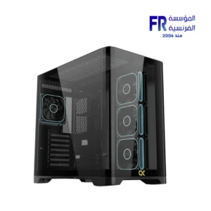 Xigmatek Crystal Storm V2 Mid Tower Case with Curved Tempered Glass and 4 ARGB Fans