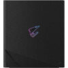 GIGABYTE AORUS RTX 5090 AI BOX external GPU enclosure with integrated cooling and illuminated AORUS logo