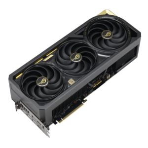 Angled view of the ASUS ROG Astral GeForce RTX 5090 Edition 20 graphics card
