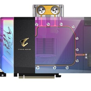 GIGABYTE AORUS GeForce RTX 5090 XTREME WATERFORCE WB 32GB GDDR7 graphics card with full-cover custom-loop water block