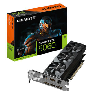 GIGABYTE GeForce RTX 5060 OC Low Profile 8GB GDDR7 graphics card, model GV-N5060OC-8GL